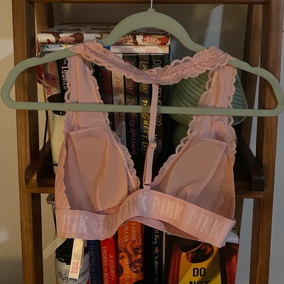 NWT VS pink lace bralette lacy bra lingerie victoria’s secret new medium - Picture 3 of 4